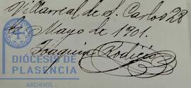 Rodicio Sánchez, Joaquín (1873 /)