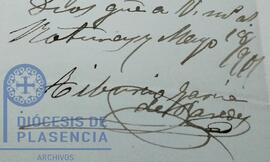 García de Paredes, Tiburcio Valeriano (1861 /)