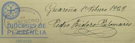Isidoro Palomares, Pedro (1877 /)